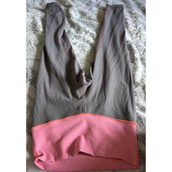 Lululemon Wunder Under Reversible  Leggings Pink & Grey - Picture 5 of 5